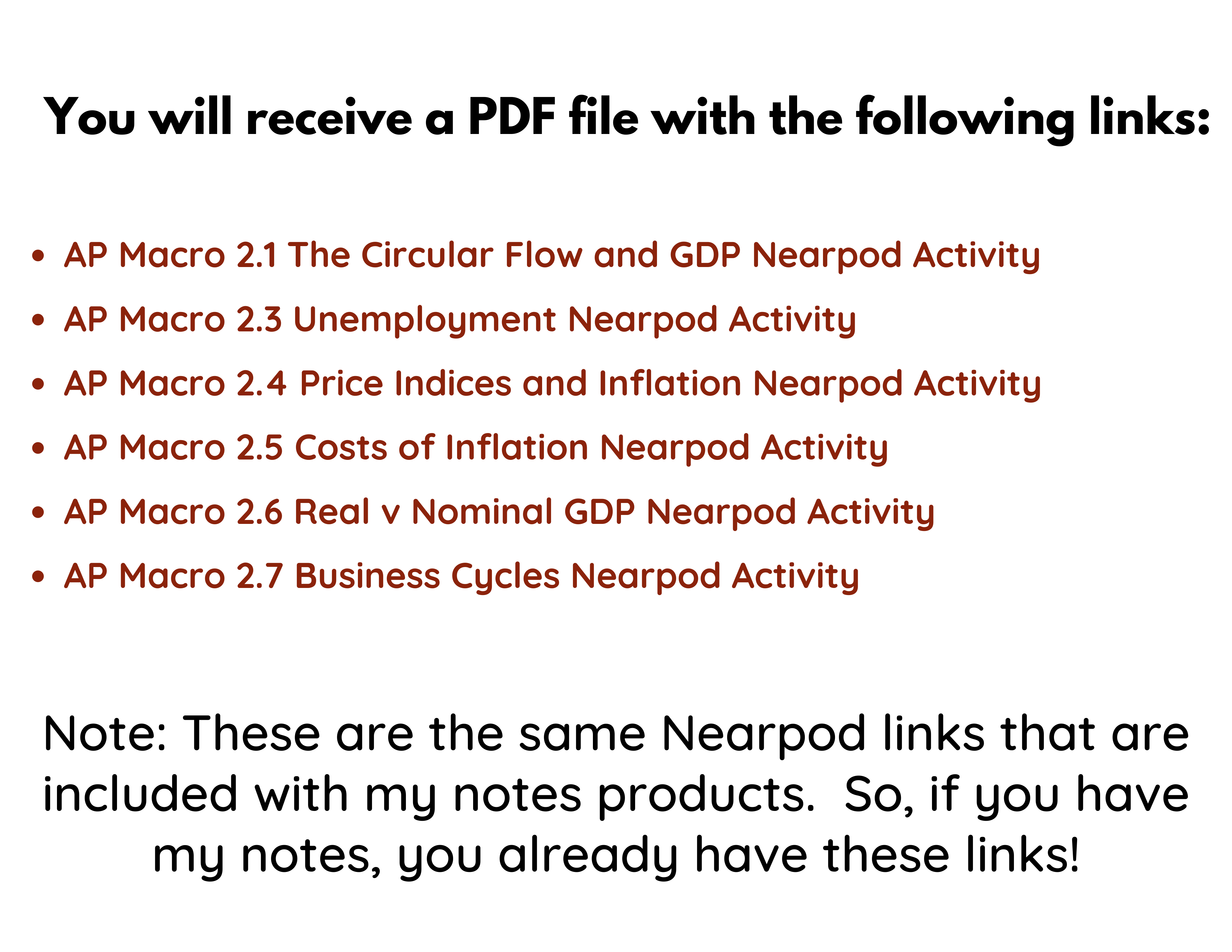 AP Macroeconomics Unit 2 Interactive Activities | Nearpods - Michelle Wood